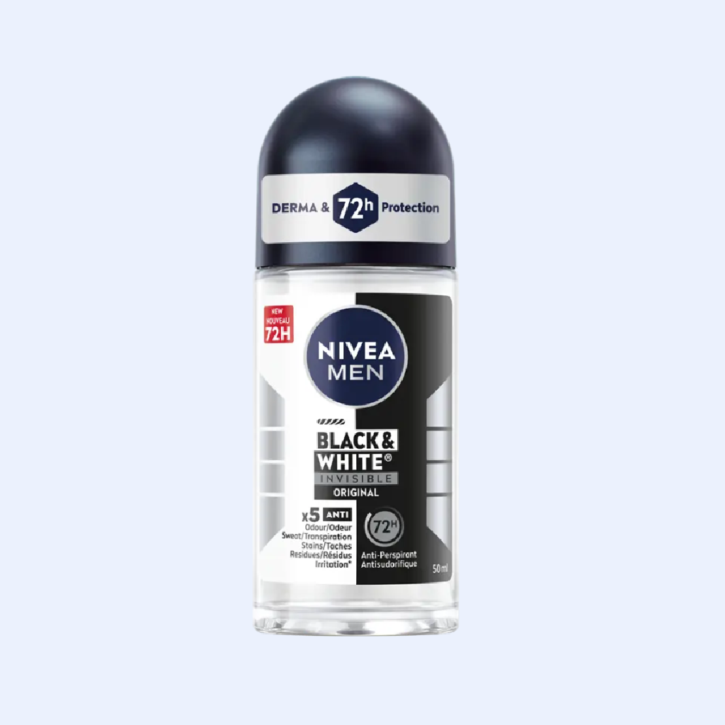 NIVEA MEN Black & White Invisible Roll-On Anti-Perspirant