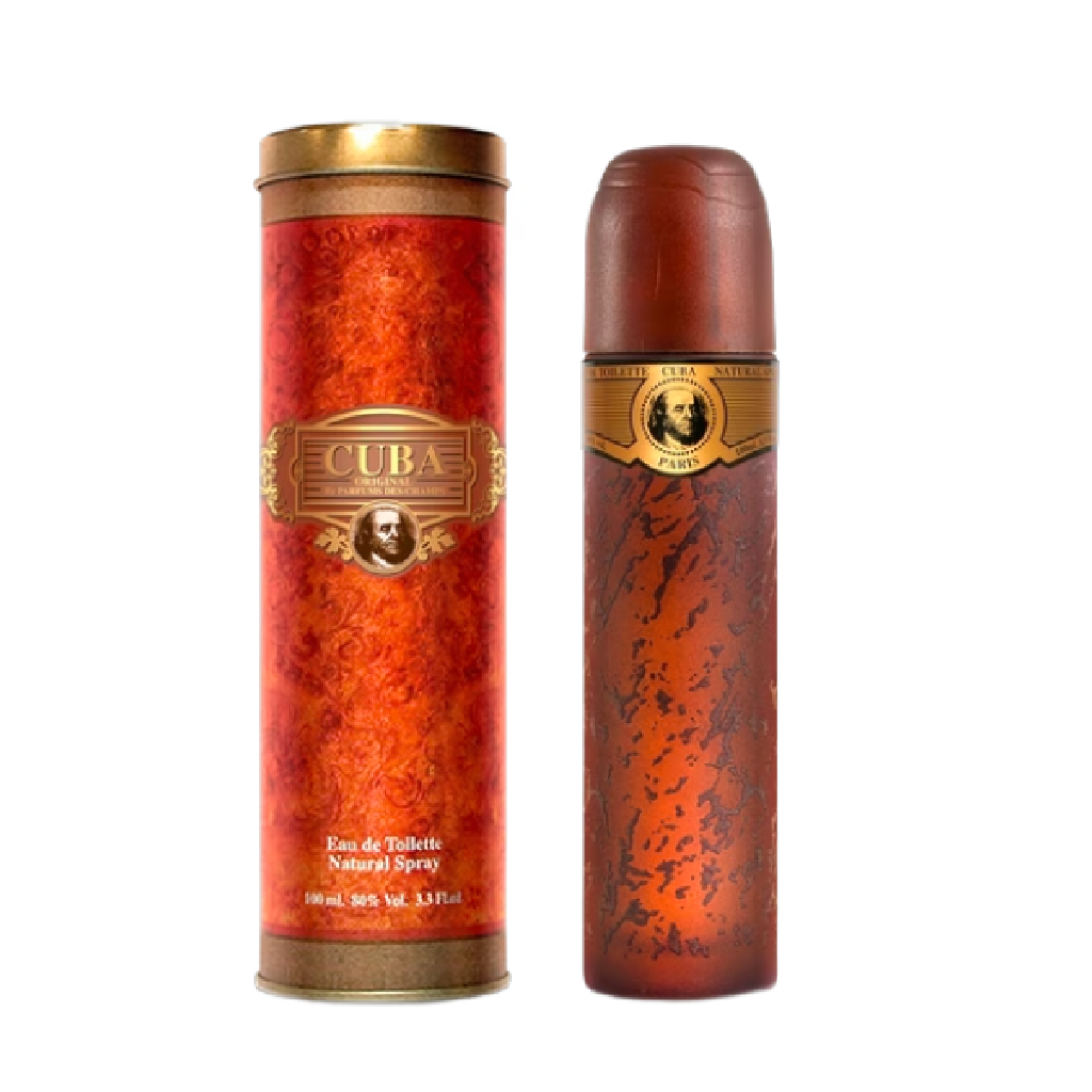 Cuba Gold for men perfume bottle and box, available at Diziac Fragrance Studio,  Jane Finch Mall, North York.