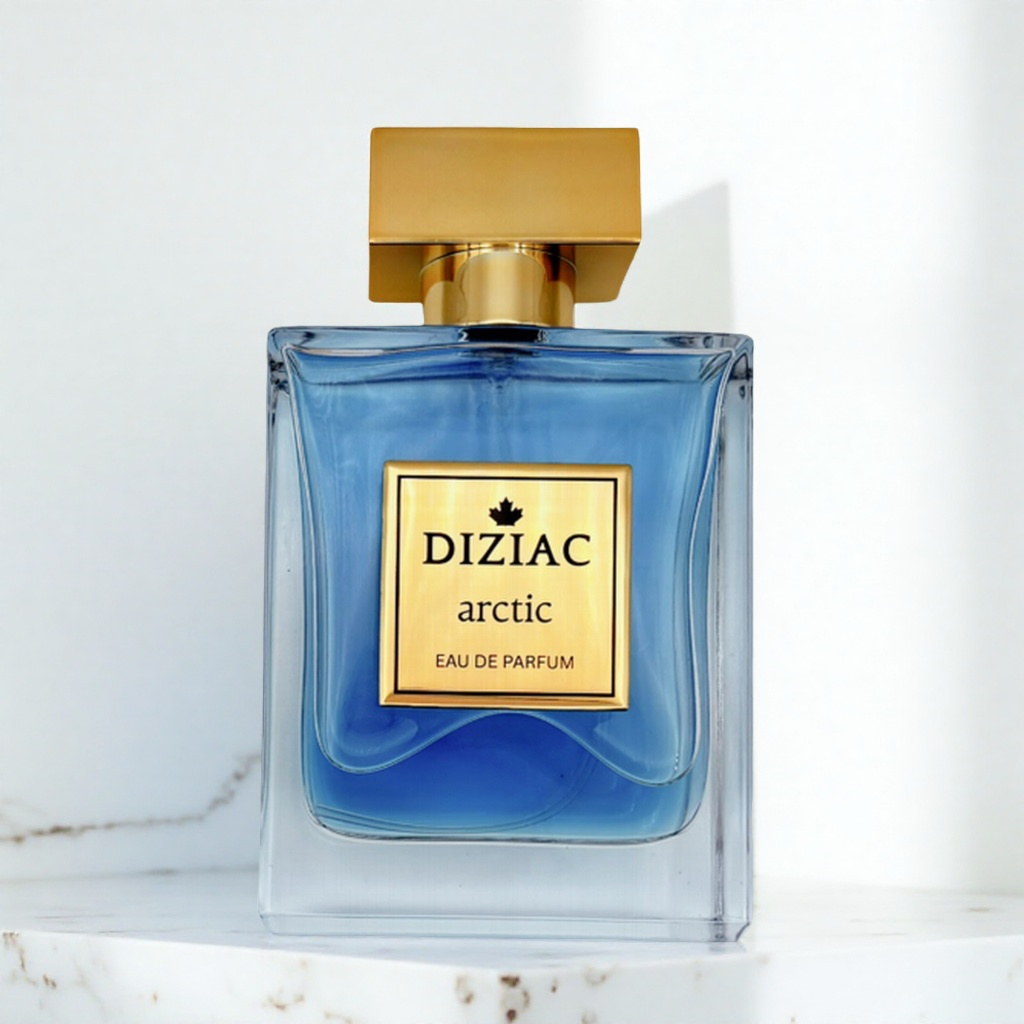 Diziac Arctic perfume bottle, inspired by Bleu de Chanel EDP, available at Diziac Fragrance Studio,  Jane Finch Mall, North York.