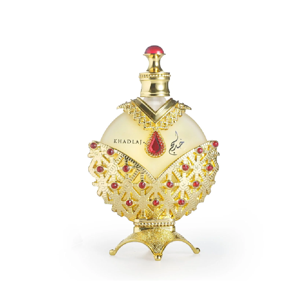 Khadlaj Hareem Al Sultan Gold perfume oil for women perfume bottle, available at Diziac Fragrance Studio,  Jane Finch Mall, North York.