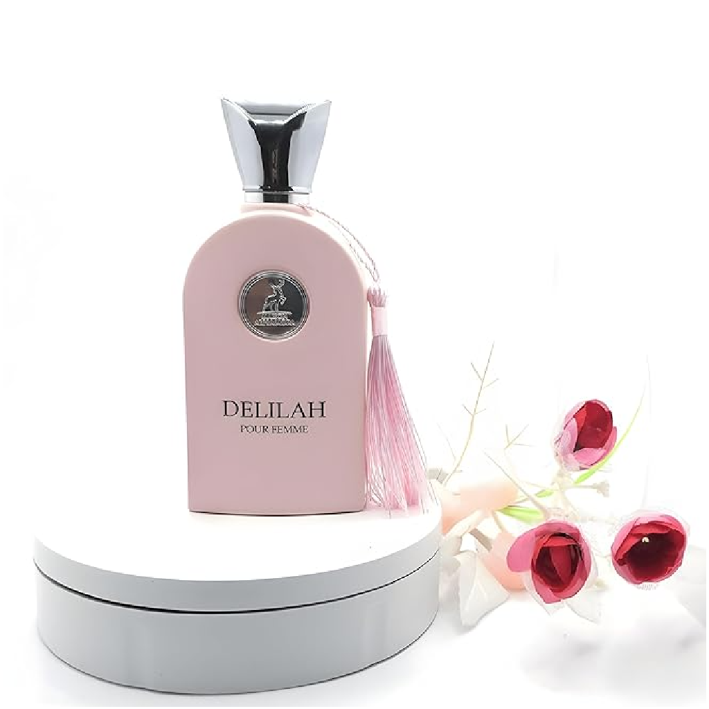 Maison Alhambra Delilah for women perfume bottle, inspired by Parfums de Marly Delina, available at Diziac Fragrance Studio,  Jane Finch Mall, North York.
